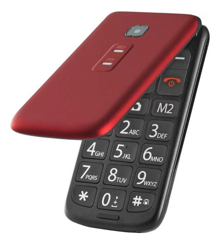 Celular Multilaser Perfeito Para Idoso Abre E Fecha Vermelho