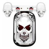 Harley Motocicleta Calavera Luz Trasera Con Flash Led