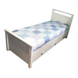 Cama Madera Maciza Laqueada Guatambu Fabricantes Plaza 1 1/2