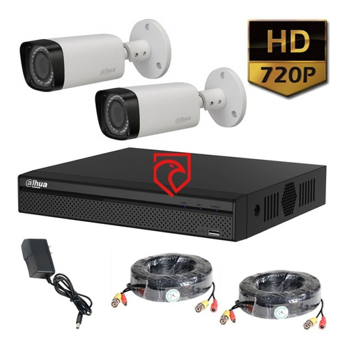 Kit Dvr 4 Seguridad Dahua Xvr1b04 + 2 Cam + Cables Martinez