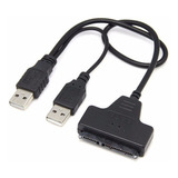 Adaptador Usb 2.0 Doble Disco Duro Ssd Sata 2.5