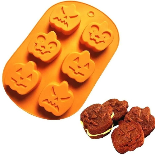 Pack 6 Moldes Halloween Moldes Silicona Halloween Calabaza