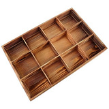 Organizador De Barra De Café, 2 Unidades De Madera, 12 Compa