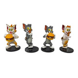 Figura Tom Y Jerry Coleccion X 4 Gatos 