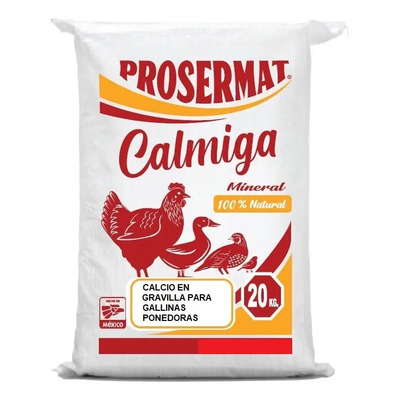 Calcio Gravilla P\u002Fgallinas Ponedoras Y Pelecha 20 Kg Calmiga | Meses sin interés