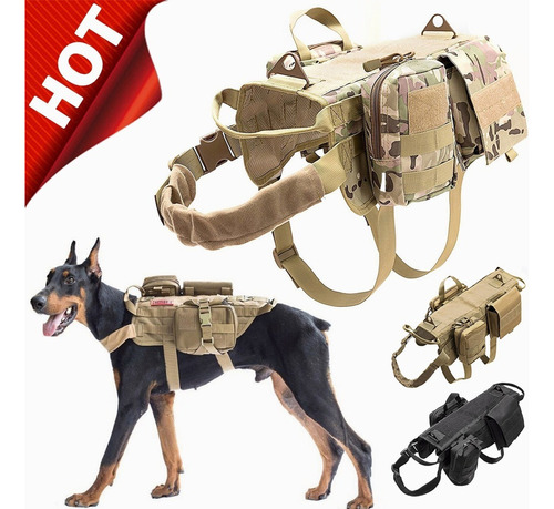 Chaleco Táctico Perro Pechera Militar Coraza De Camuflaje