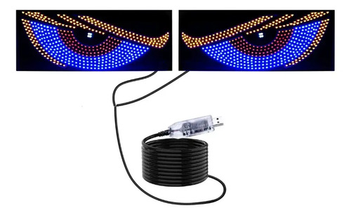 Pantalla Led Ojo Del Diablo Para Coches\u002Fcamiones30*12cm 2pzs | MercadoLibre