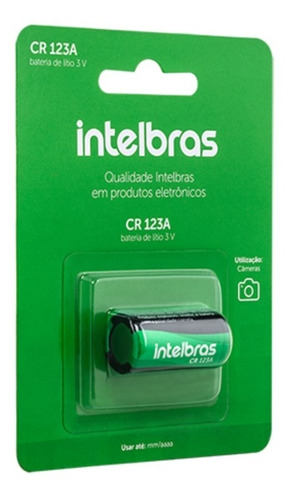 Bateria Não Recarregável De Lítio 3v Cr123a Intelbras19,90