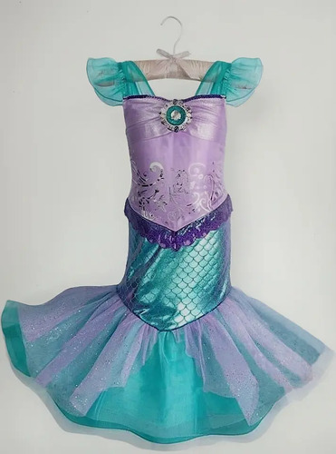 Hermoso Vestido Disfraz De La Sirenita De Gala, Fiesta