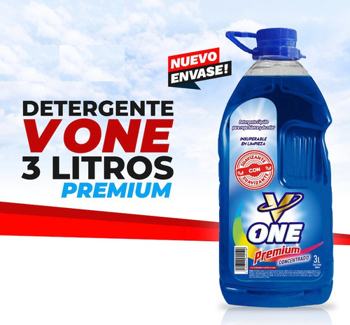 Detergente Tried V One Premium Concentrado 3 Litros