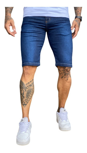 Bermuda Jeans Masculina Short Skinny Slim Lycra