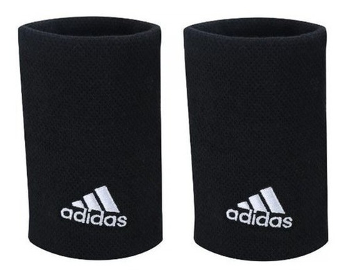 Munhequeira adidas Wristband Grande Preto E Branco Tamanho G