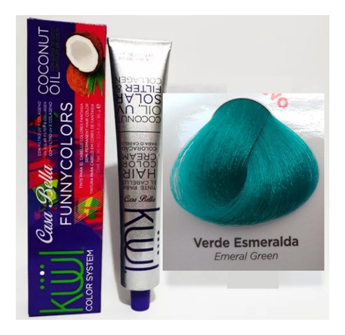 Kuul Tinte Fantasia Color Verde Esmeralda Funny Colors 90g