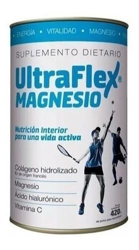 Ultraflex Magnesio Colágeno Hidrolizado En Polvo 420gr