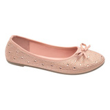 Zapato Ballerina De Dama Confort Shosh 3056 Color Rosa