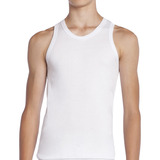 Camiseta Musculosa Juvenil  Algodón Blanco Tais