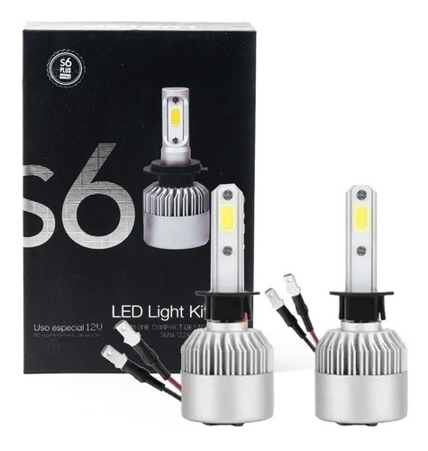 Kit Led Cree H3 6ta Generacion Cooler 12000lm + 2 Led Autos