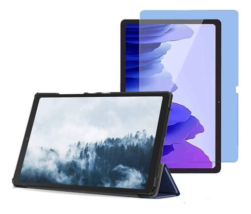 Funda Smart Cover Para Tablet Samsung Tab A7 T500 + Vidrio