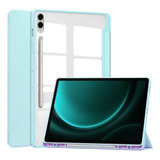 Funda Azul Celeste Con 3 Pliegues Para Galaxy Tab S9 Fe+