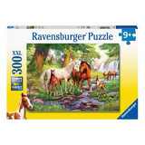 Puzzle Xxl Caballos En El Río - 300 Piezas Ravensburger