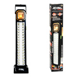 Luz De Emergencia Recargable Con Panel Solar Adir 10447 Color Negro