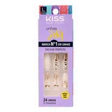 Unhas Postiças Jelly Kiss New York Ouro Antigo Bailarina