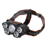 Linterna Minera Casco 5 Lentes Recargable 2000 Lumens