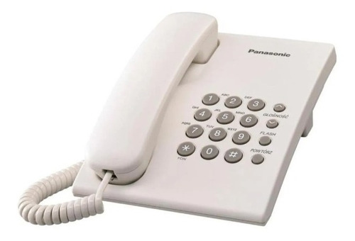 Telefono Fijo Panasonic Kx-ts500 Blanco