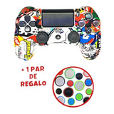 Funda Silicon Compatible Con Control Ps4 Slim Pro + Grips 11