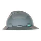 Casco De Seguridad Msa M2303541f Ala Ancha V-gard Suspensión Matraca Msa Color Gris