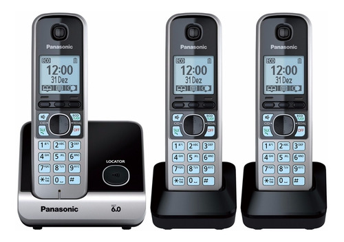 Telefone Sem Fio Kx-tg6713lbb Panasonic