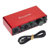 Interface De Áudio Focusrite Scarlett 2i2 3ª Geração