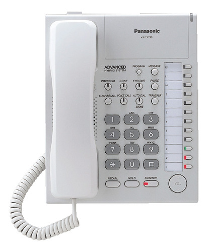 Teléfono Panasonic Kx-t7750 Montable Multilinea 12 Memorias