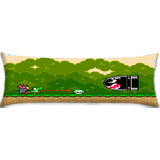 Cojin Almohada Larga Mario Bros Retro Nivel Misil 35x100cm