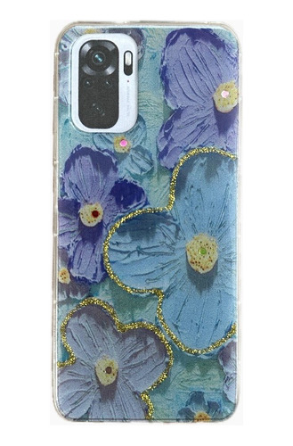 Funda Diseño Flor Violeta Para Redmi Note 10 10s Poco M5s