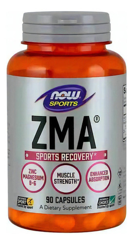 Zma Zinc Magnesio Vitamina B6, 90 Capsulas Now Sports Sabor N/a