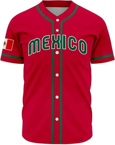 Camiseta De Béisbol Personalizada Con Impresión 3d De México
