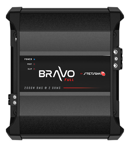 Potencia Stetsom Monoblock Bravo Fullrange 2000w Rms 2 Ohm