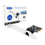 Placa De Rede 10/100/1000mbps Pci-e Gigabit Lan Rj45