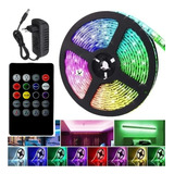 Cinta Led Rgb Rítmica Musical Luz 2mts + Control + Adaptador