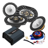 Combo Audio Car Potencia 600x4 + Parlante Bravox 6x9 + 6 Pul