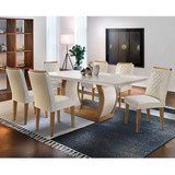 Conjunto Sala De Jantar 6 Cadeiras Kate Espresso Móveis