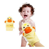 Baby Bath Mitt Ducky De Marionetas Estropajos Los Niños Se L