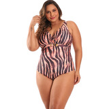 Maiô Banho De Mar Zero Barriga Redutor Sem Bojo Plus Size