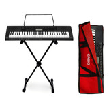 Kit Teclado Musical Casio Ctk-3500 Teclas Sensíveis Completo