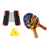 Ping Pong Raquetas Malla Adaptable + Raquetas Red Juguete 