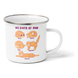 Tazon Enlozado Mi Gato Es Pan Personalizable