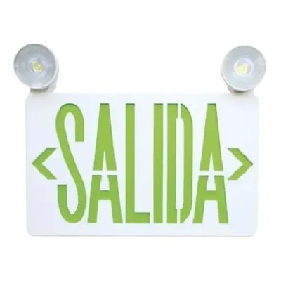 Letrero Led Salida Luz Emergencia Montaje Universal Sfire