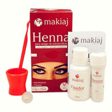 100 Kits Hennas Sobrancelhas Makiaj Natural Ótima Fixação