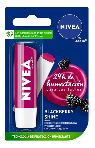 Pack X 3 Nivea Protector Labial 24hs Humectación Natural